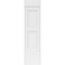 Ekena Millwork Two Equal Flat Panel PVC Pilaster w/Standard Capital & Base, 12"W x 48"H x 2"P PILP12X048DFP01-2 - alternate 6